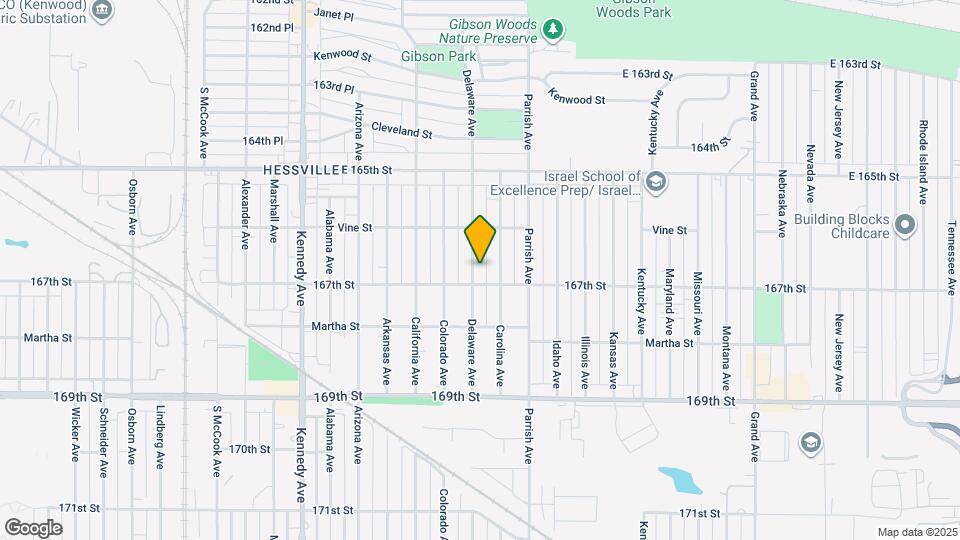 6637 Delaware Ave Map and Location Details