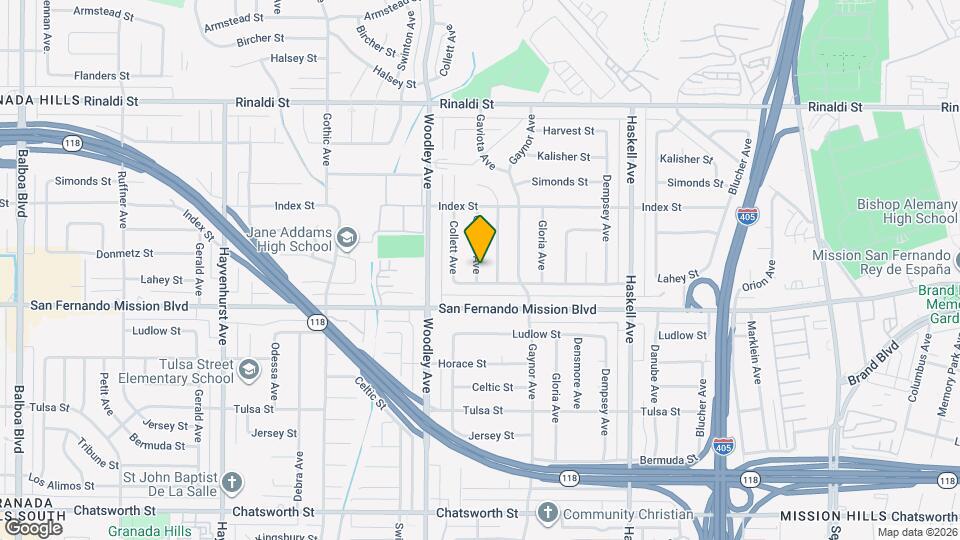 11140 Gaviota Ave Map and Location Details