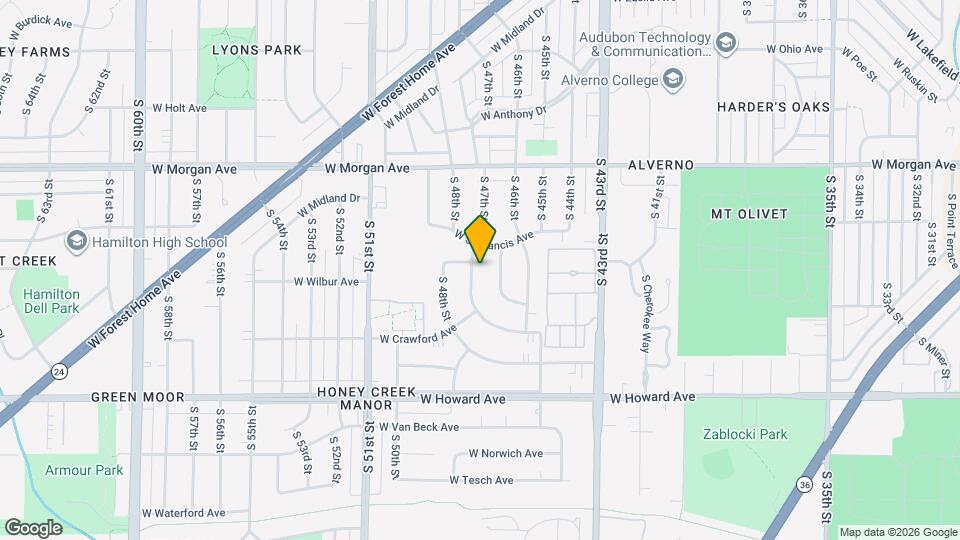 3636 S 47th St, Unit 3638 Mapa y Detalles de la Ubicación