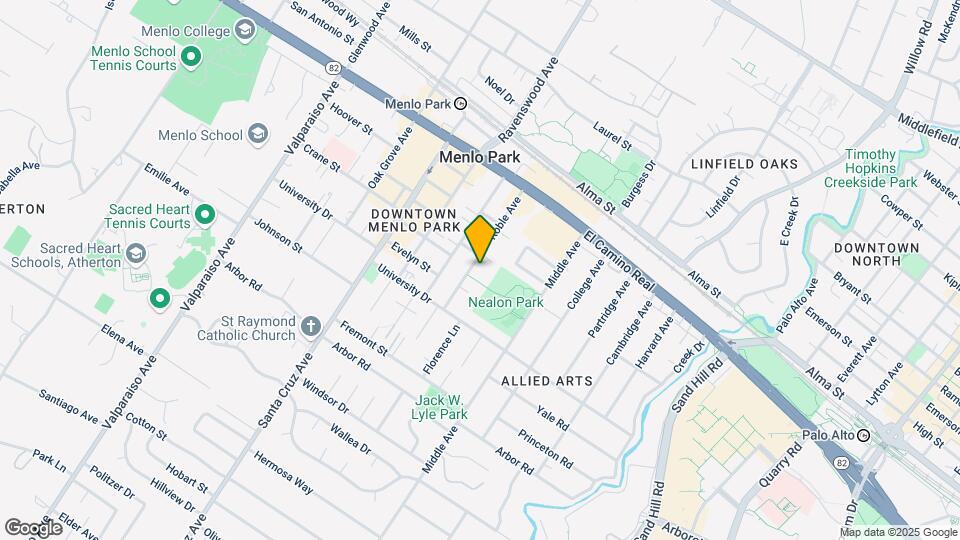 805 Roble Ave Mapa y Detalles de la Ubicación