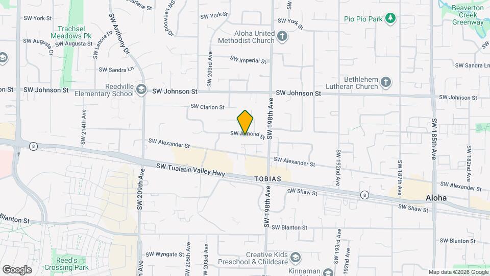 19980 SW Almond St Map and Location Details