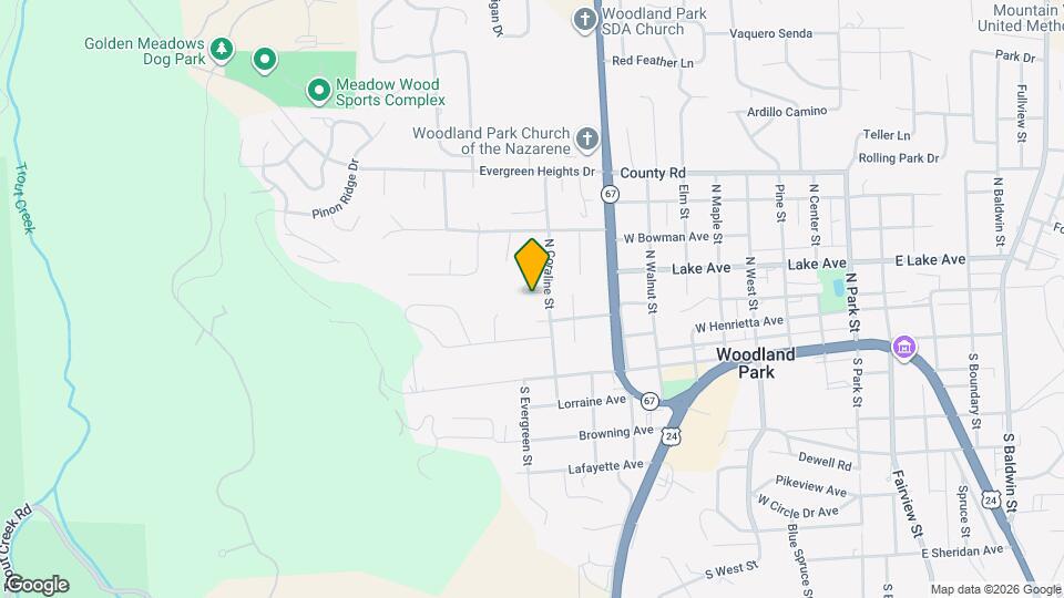 1021 W South Ave Map and Location Details