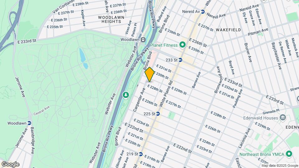 635 E 228th St Map and Location Details