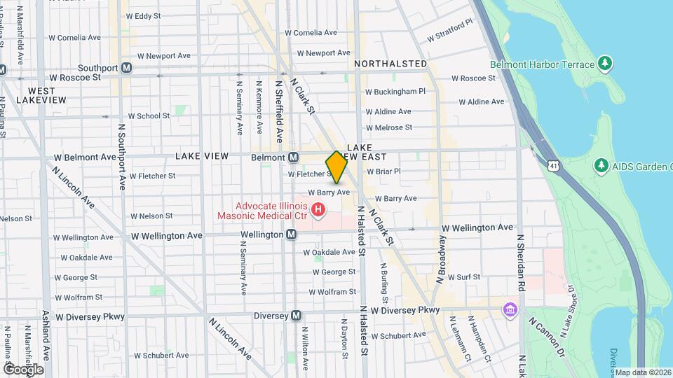 836 W Barry Ave, Unit N4 Mapa y Detalles de la Ubicación