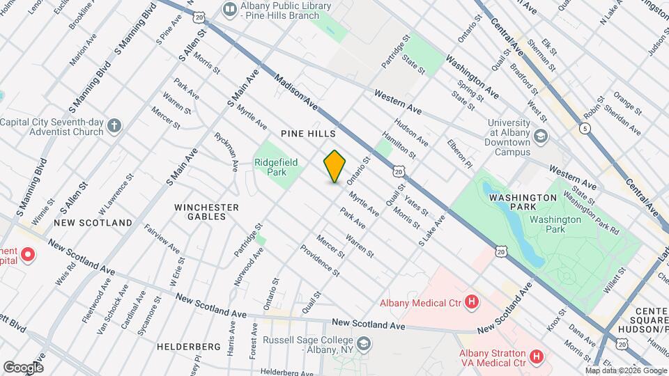 660 Myrtle Ave Map and Location Details