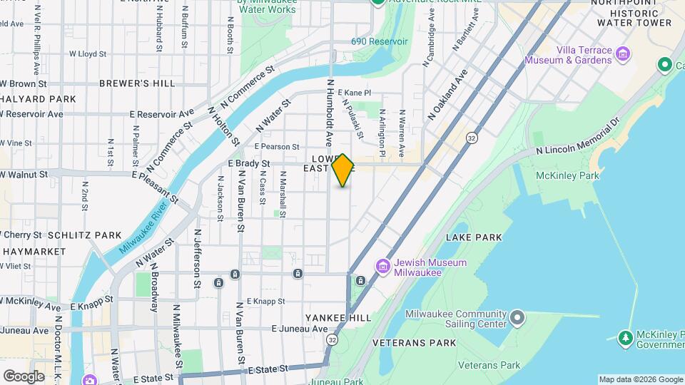 1645 N Franklin Pl Map and Location Details