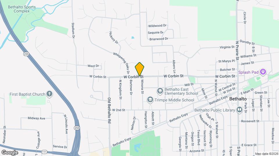 422 Winona St Mapa y Detalles de la Ubicación