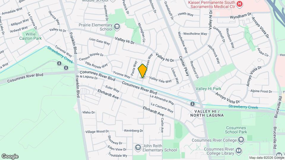 8166 Valley Green Dr Mapa y Detalles de la Ubicación