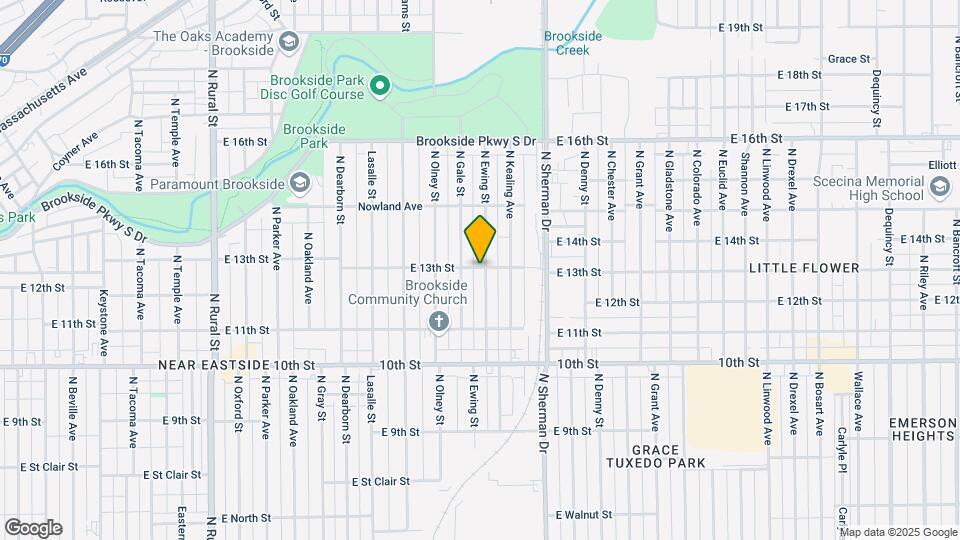 1234 N Ewing St Map and Location Details