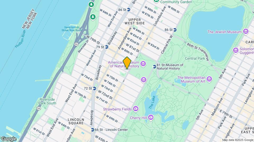 103 W 77th St Map and Location Details