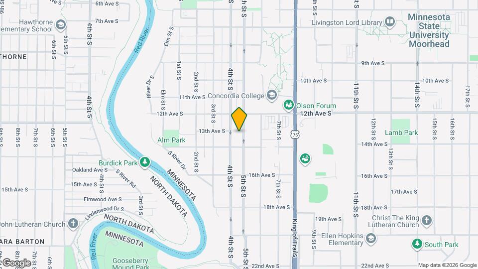 1305 5th St S Map and Location Details