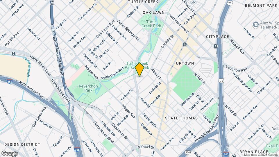 2728 Cedar Springs Rd Map and Location Details