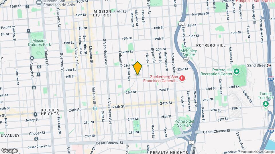2595 Harrison St Map and Location Details