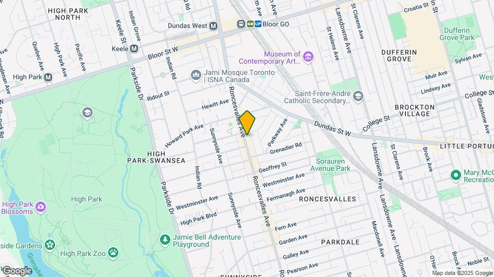371 Roncesvalles Av Map and Location Details
