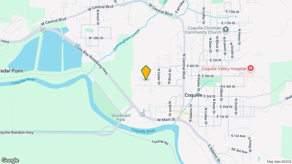 444 N Elm St Map and Location Details