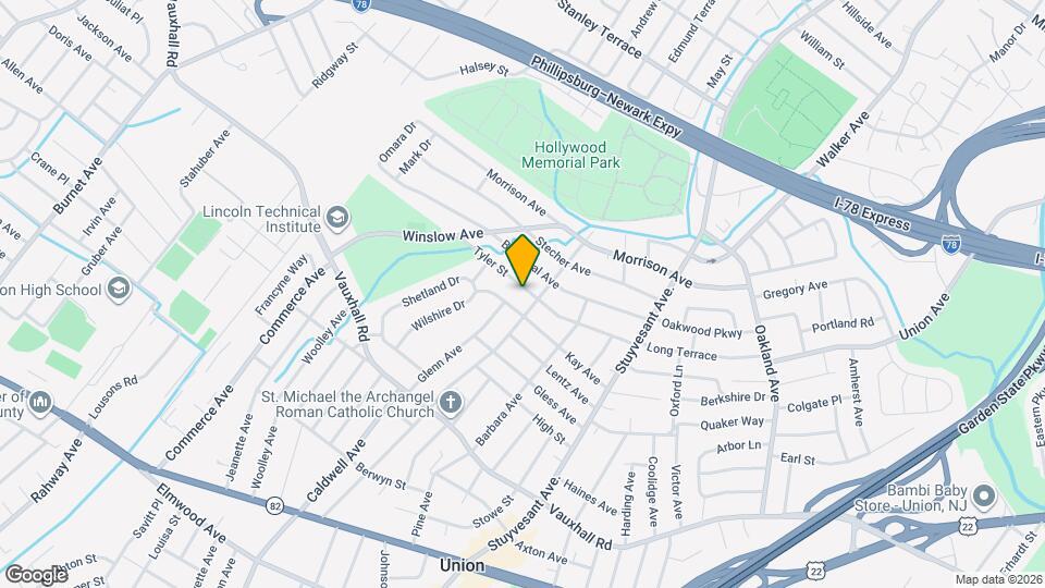 2144 Tyler St Map and Location Details