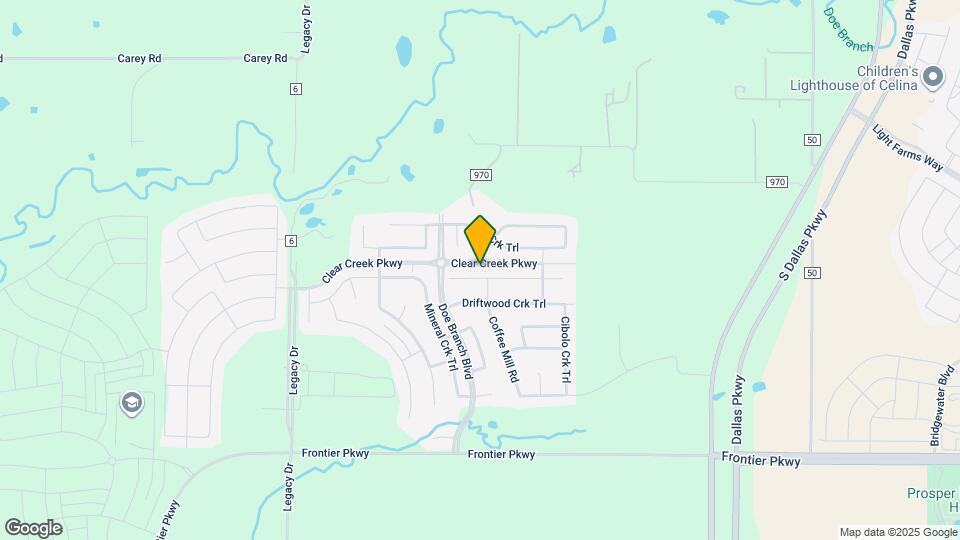 2909 Hackberry Creek Trail Map and Location Details