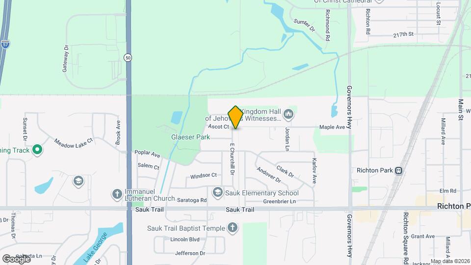 22015 E Churchill Dr Map and Location Details