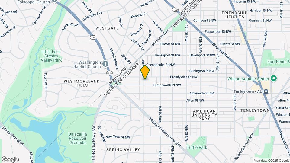 4527 49th St NW, Unit Basement Map and Location Details