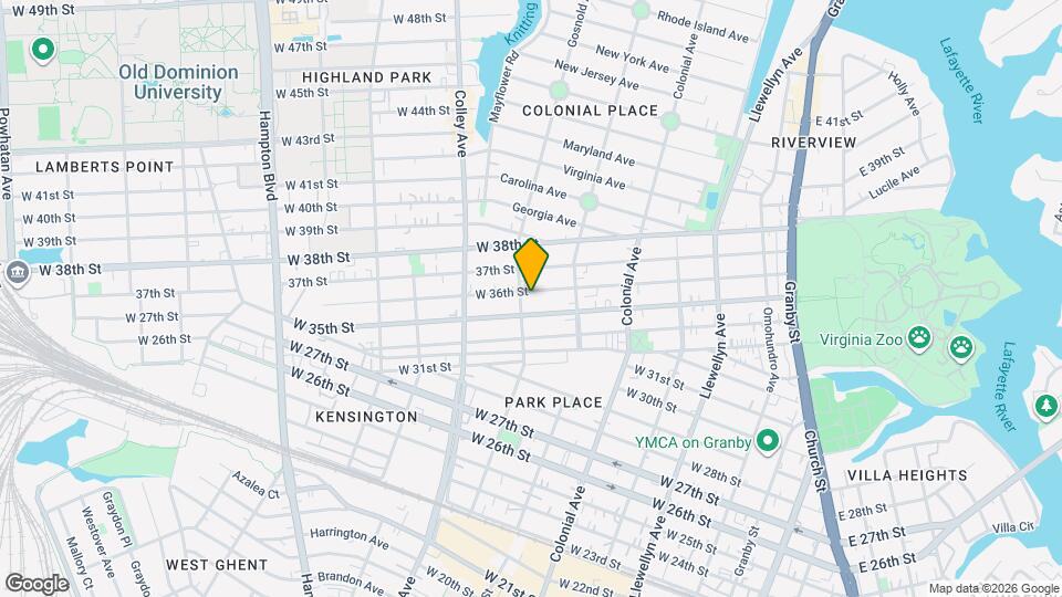 639 W 36th St Mapa y Detalles de la Ubicación