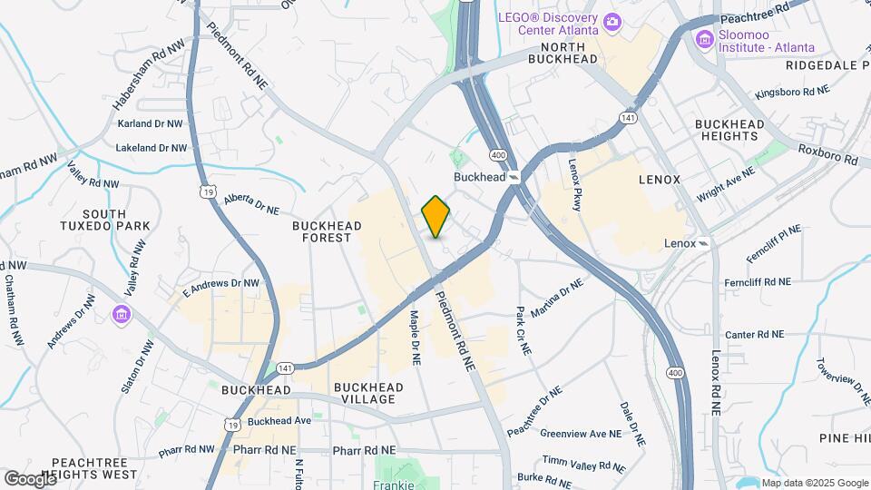 3325 Piedmont Rd Mapa y Detalles de la Ubicación
