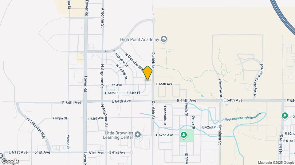 19221 E 65th Ave Map and Location Details