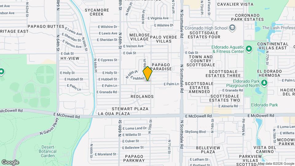 6940 E Palm Ln Map and Location Details