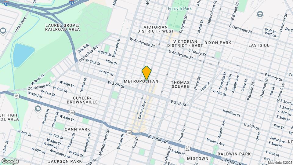 102 W 36th St Map and Location Details