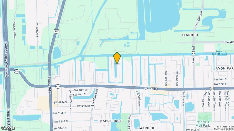 4481 SW 37th Ave Mapa y Detalles de la Ubicación
