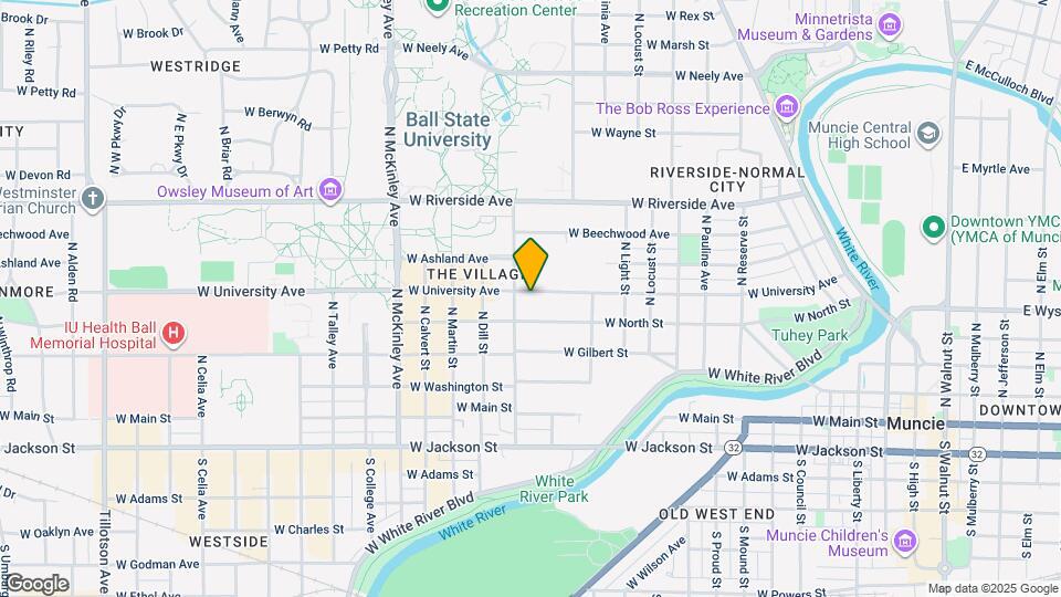 1413 W University Ave Map and Location Details