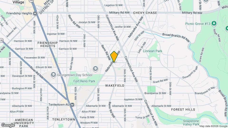 3640 Everett St NW Map and Location Details