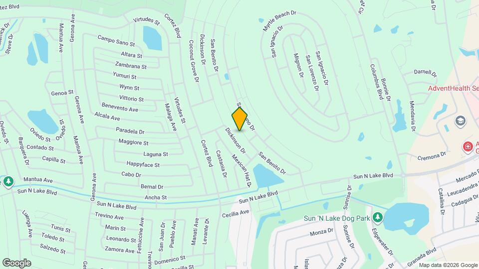 6950 San Benito Dr Map and Location Details