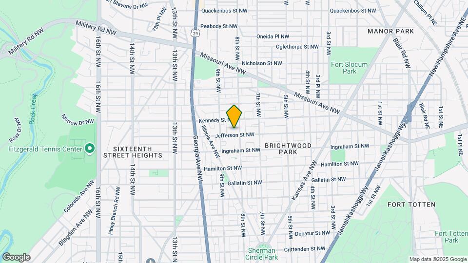 809 Jefferson St NW Map and Location Details