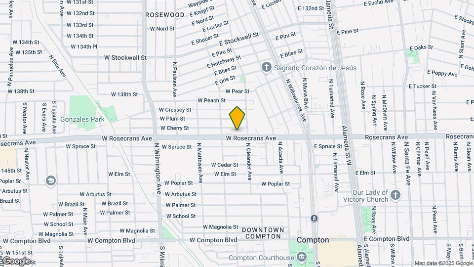 421 W Rosecrans Ave Map and Location Details