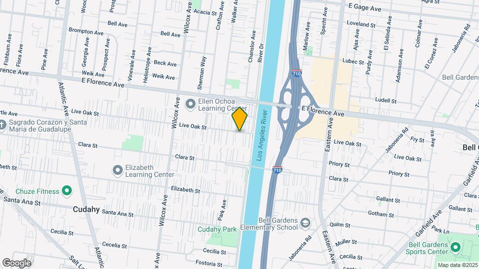 5252-5258 1/2 Live Oak St Mapa y Detalles de la Ubicación