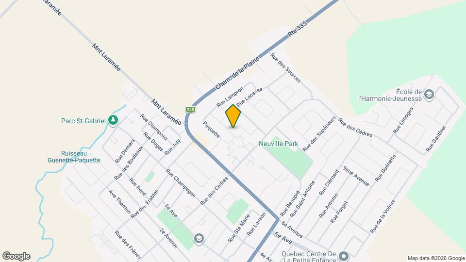 493 Paquette St Map and Location Details