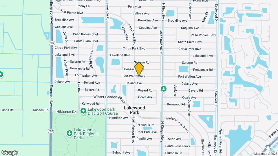 7605 Fort Walton Ave Map and Location Details
