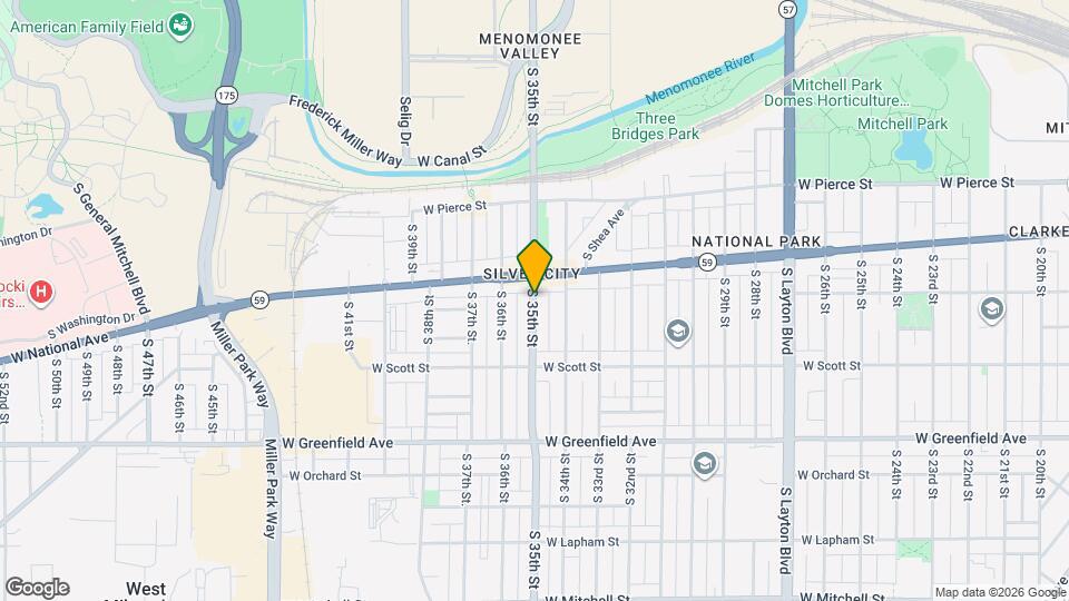 926 S 35th St Map and Location Details