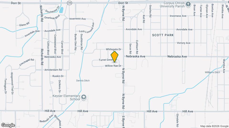 3540 Willow Run Dr Map and Location Details