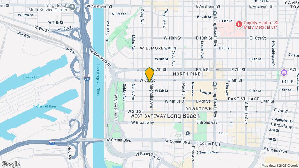 535 Magnolia Ave Map and Location Details