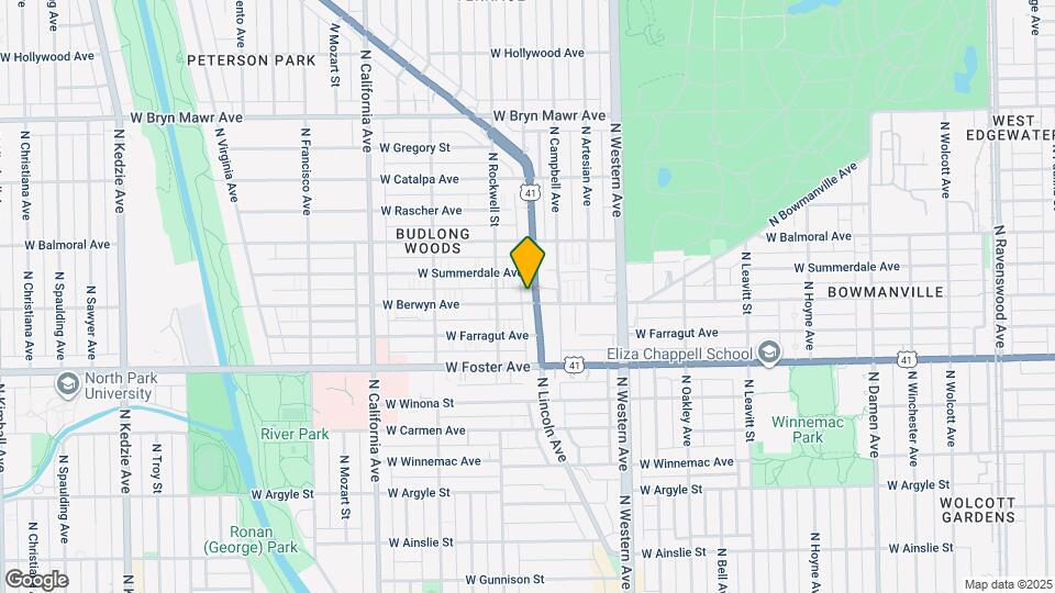 5300 N Lincoln Ave Map and Location Details