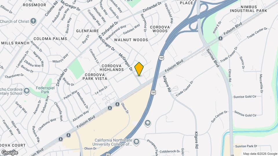 2657 McGregor Dr Map and Location Details