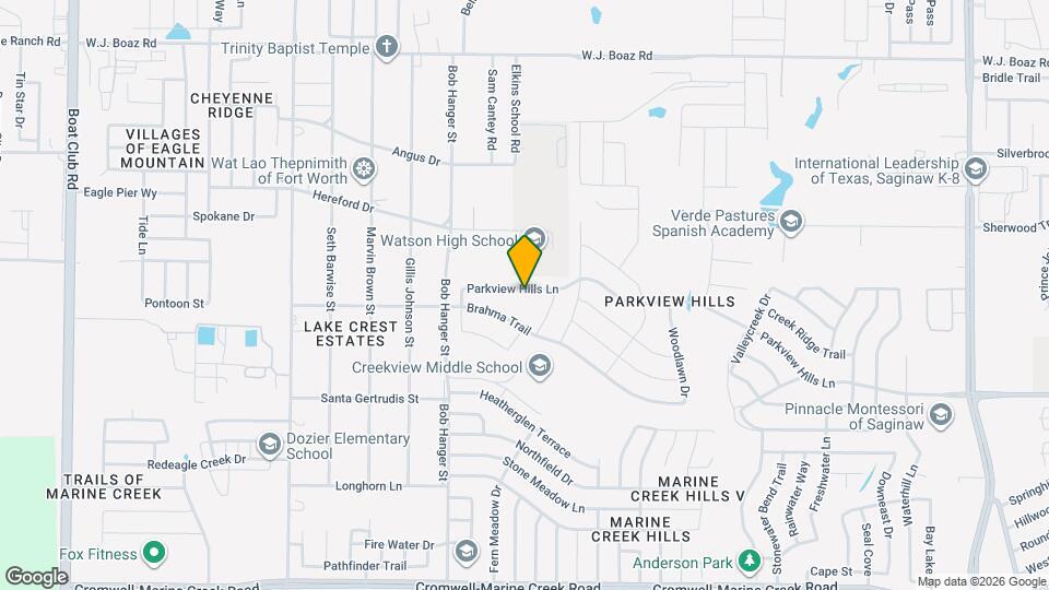 5733 Parkview Hills Ln Map and Location Details