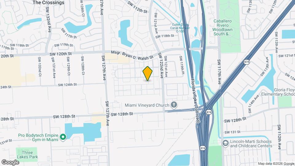 12301 SW 124th Terrace Map and Location Details