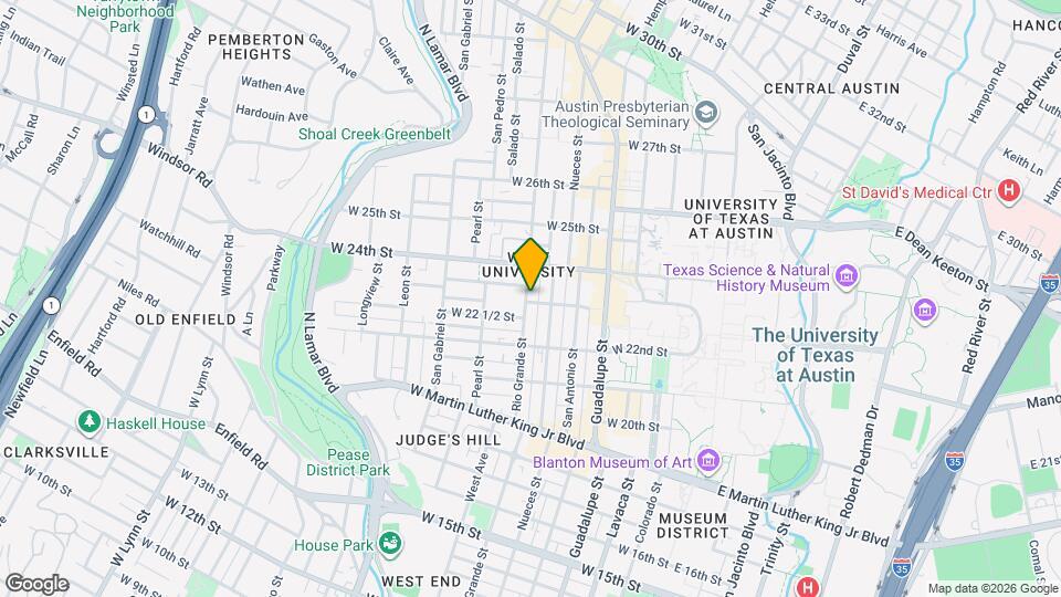 2301 Rio Grande St Map and Location Details