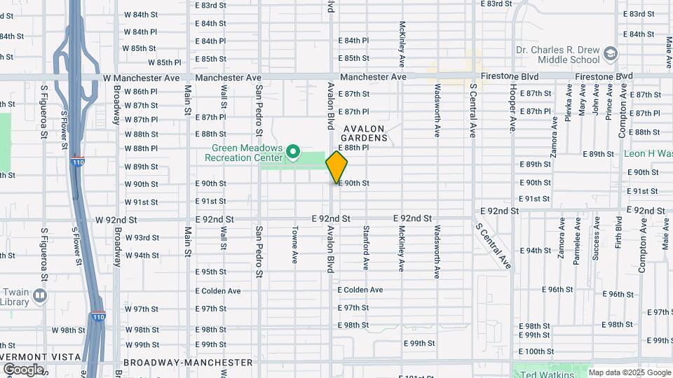 9006 Avalon Blvd Map and Location Details