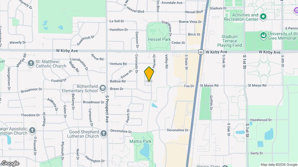 1738 Westhaven Dr Map and Location Details