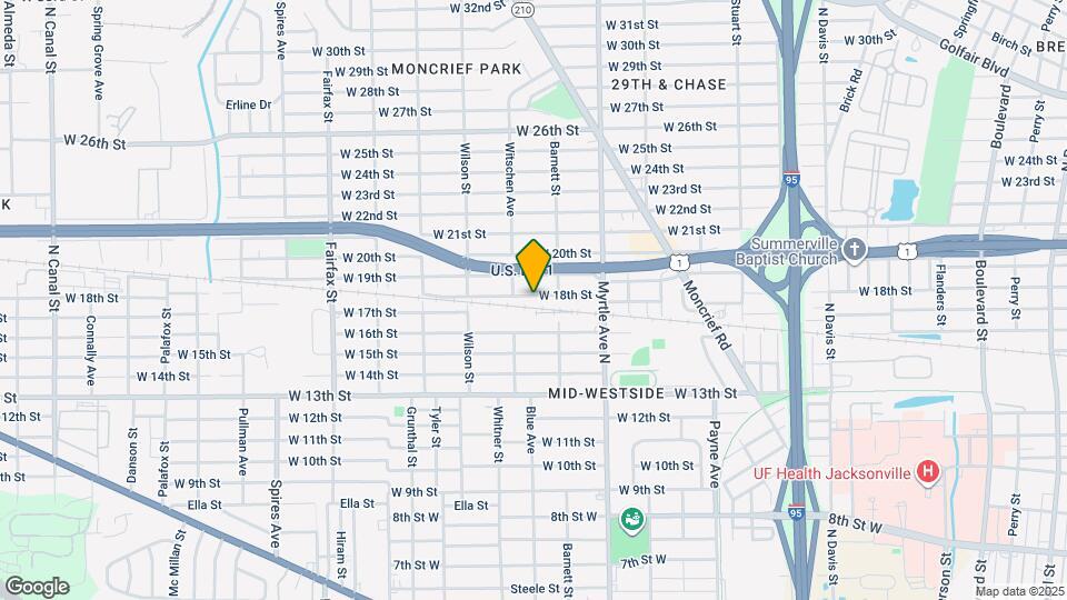 1430 W 18th St Map and Location Details