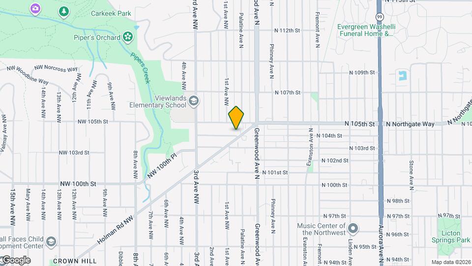 118 N 104th St Map and Location Details