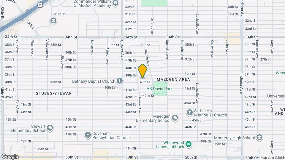 4212 40th St Map and Location Details